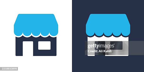 shop glyph solid icon. solid icon that can be applied anywhere, simple, pixel perfect and modern style. - store assistant stock illustrations