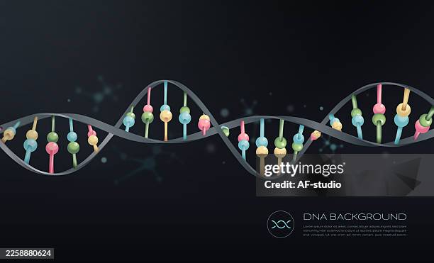 dna double helix molecule background - dna model stock illustrations