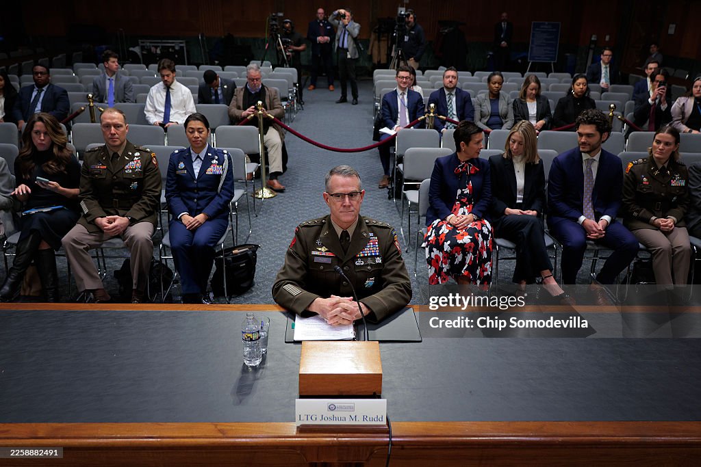 Gen. Joshua Rodd U.S. Army Lt. Gen. Joshua Rudd prepares to testify before the Senate ...