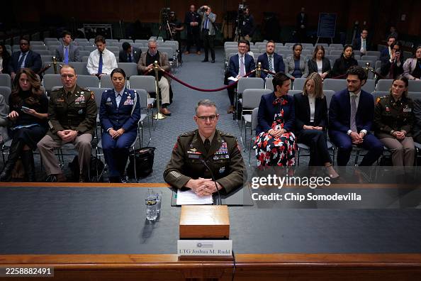General Joshua Rudd U.S. Army Lt. Gen. Joshua Rudd prepares to testify before the Senate ...