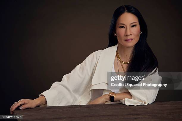 Actor Lucy Liu is photographed for Los Angeles Times on October 17, 2025 in Los Angeles, California.