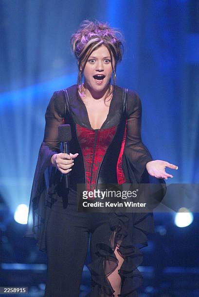 Kelly Clarkson at FOX TV's "American Idol", broadcast live from Television City in Los Angeles, Ca. Tuesday, July 16, 2002. Photo by Kevin...