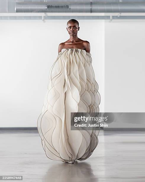 Model walks the runway during the Rami Al Ali Haute Couture Week Spring/Summer 2026 show as part of Paris Fashion Week on January 29, 2026 in Paris,...