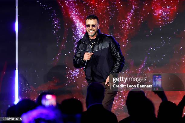 Justin Timberlake performs onstage during the 2026 Recording Academy Honors presented by The Black Music Collective during the 68th GRAMMY Awards on...
