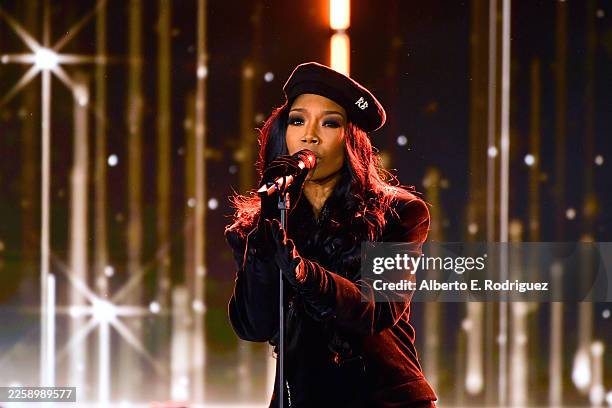 Brandy Norwood performs onstage during 2026 Recording Academy Honors Presented by The Black Music Collective at Fairmont Century Plaza on January 29,...