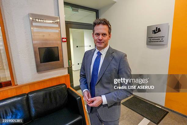 State Attorney and Prosecutor Sturla Henriksboe poses for a photo at the District Court in Oslo on February 2 the day before the start of the trial...