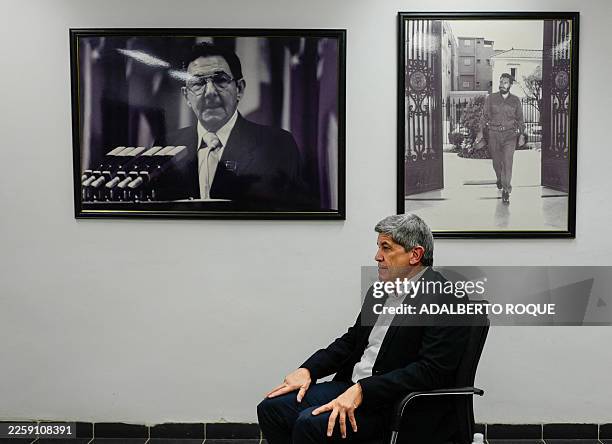 Cuban Vice Foreign Minister Carlos Fernandez de Cossio looks on during an interview with AFP at the Ministry of Foreign Affairs in Havana on February...