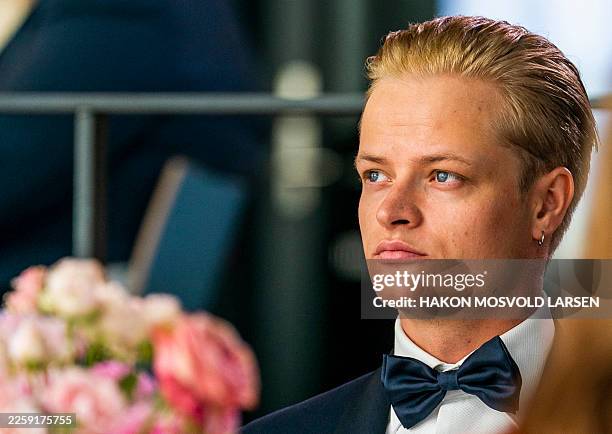 This file photo taken on June 16, 2022 in Oslo, Norway, shows Marius Borg Høiby, son of Norwegian Crown Princess Mette-Marit. The son of Norway's...