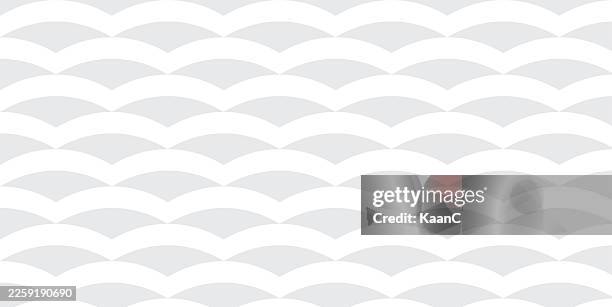 colorful seamless gradient wave shapes pattern background. concept background vector stock illustration - rhythm texture stock illustrations