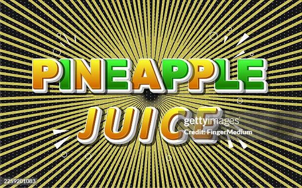 pineapple juice template background - pineapple juice stock illustrations