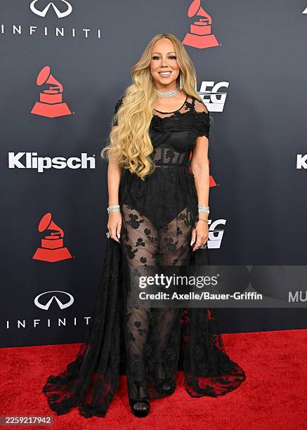 Mariah Carey attends the 2026 MusiCares Person of the Year Honoring Mariah Carey at Los Angeles Convention Center on January 30, 2026 in Los Angeles,...