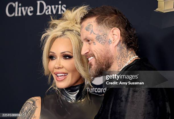 Bunnie Xo and Jelly Roll attend the 68th GRAMMY Awards Pre-GRAMMY Gala & GRAMMY Salute to Industry Icons Honoring Avery Lipman and Monte Lipman at...