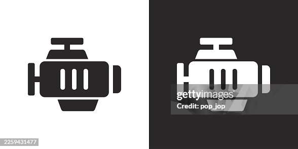 Car engine vector icon in flat style Car engine vector icon in flat style