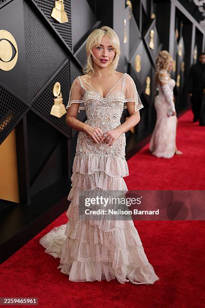 Sabrina Carpenter attends the 68th GRAMMY Awards on February 01, 2026 in Los Angeles, California.