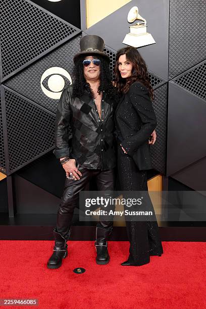 Slash and Meegan Hodges attend the 68th GRAMMY Awards at Crypto.com Arena on February 01, 2026 in Los Angeles, California.