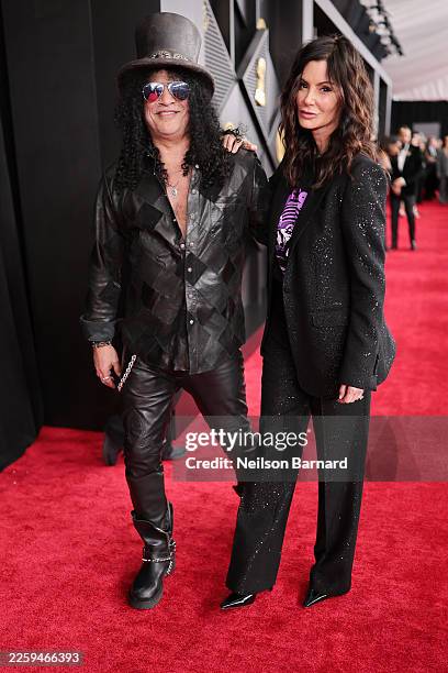 Slash and Meegan Hodges attend the 68th GRAMMY Awards on February 01, 2026 in Los Angeles, California.