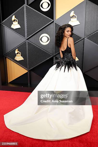 Olivia Dean attends the 68th GRAMMY Awards at Crypto.com Arena on February 01, 2026 in Los Angeles, California.