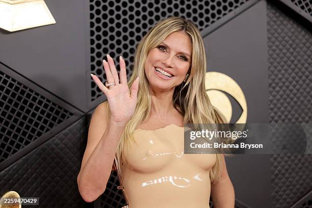 Heidi Klum attends the 68th GRAMMY Awards at Crypto.com Arena on February 01, 2026 in Los Angeles, California.