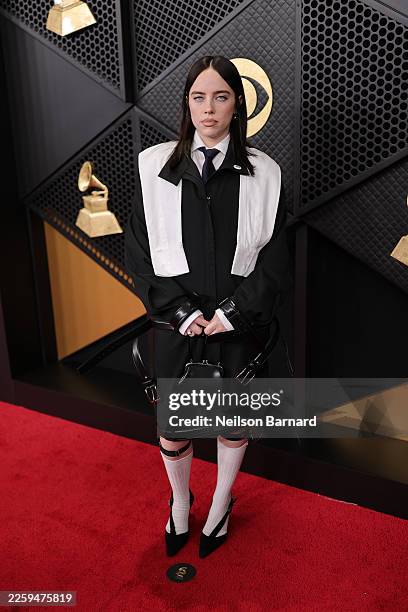 Billie Eilish attends the 68th GRAMMY Awards on February 01, 2026 in Los Angeles, California.