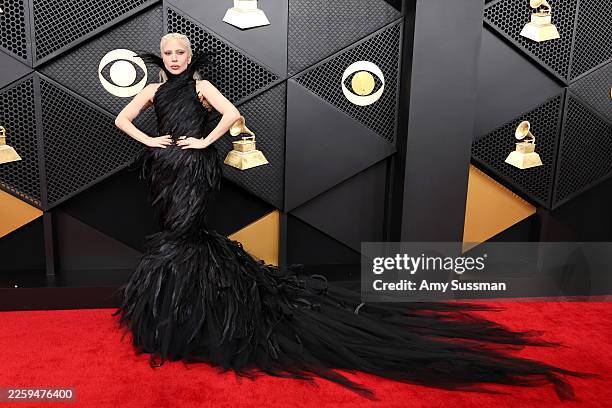 Lady Gaga attends the 68th GRAMMY Awards at Crypto.com Arena on February 01, 2026 in Los Angeles, California.