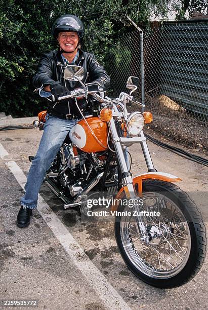 American evangelist preacher and actor Marjoe Gortner attends the 1994 Permanent Charities Earthwalk at Universal Studios, Universal City, 17th April...