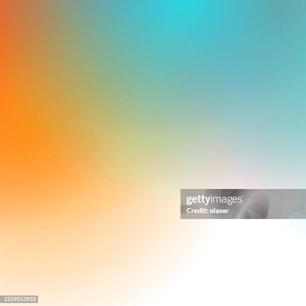 orange-turquoise abstract background, soft color gradient - silver foil gradient stock illustrations