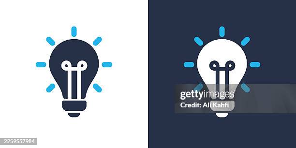 light bulb glyph solid icon. solid icon that can be applied anywhere, simple, pixel perfect and modern style. - creative director stock illustrations