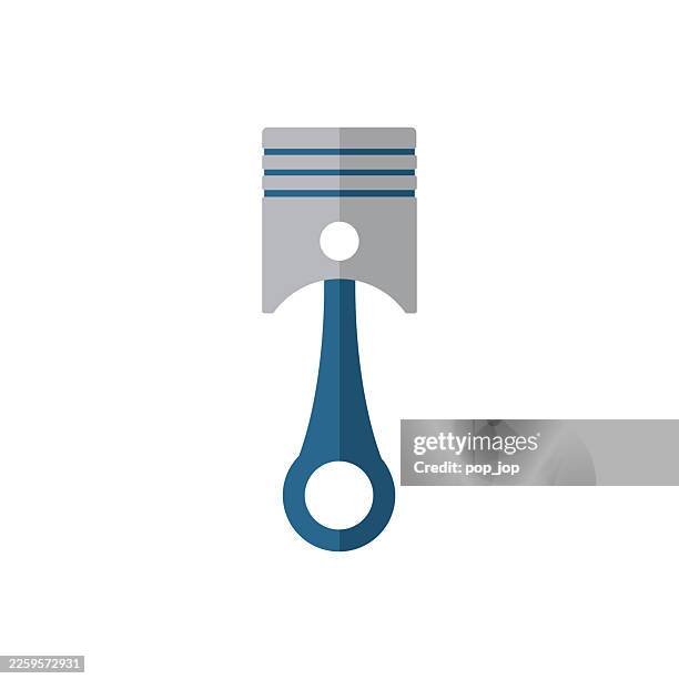 engine piston vector icon - piston stock illustrations