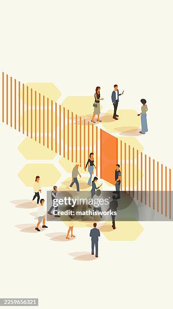gatekeeping - bouncer guarding stock illustrations