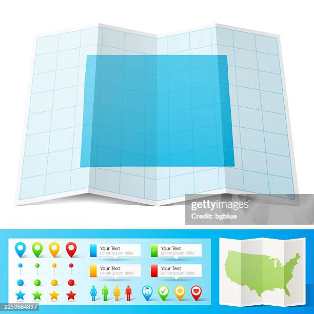 walworth county, wisconsin map with location pins on white background - walworth county wisconsin stock illustrations