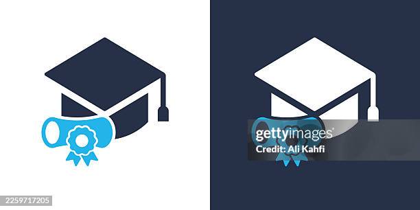 diploma glyph solid icon. solid icon that can be applied anywhere, simple, pixel perfect and modern style. - learning computer programming stock illustrations