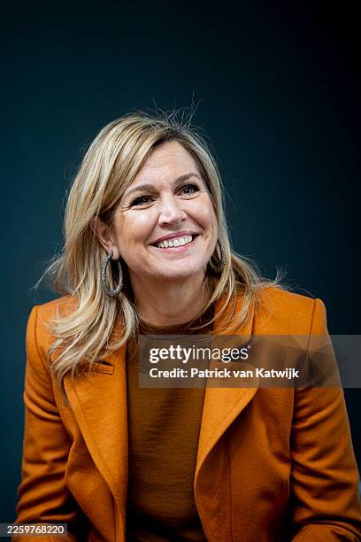 Queen Maxima of The Netherlands visits the Leading Locals Network from Mind Us as honorary chair of the foundation on February 3, 2026 in Tilburg,...
