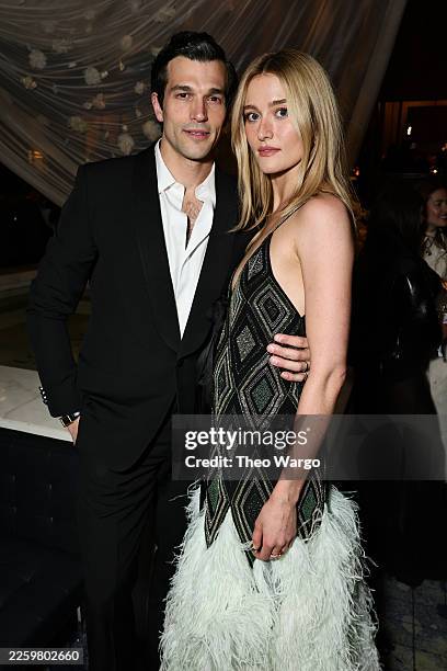 Paul Anthony Kelly and Sarah Pidgeon attend the after party for the premiere of FX's "Love Story" at Carnegie Hall on February 03, 2026 in New York...