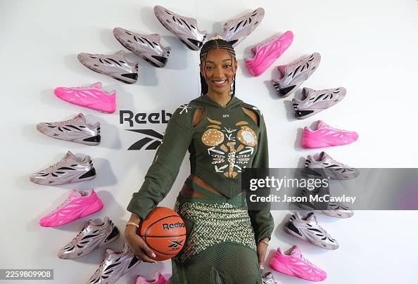Angel Rfeece Angel Reece poses during a media opportunity at Bondi Icebergs on ...