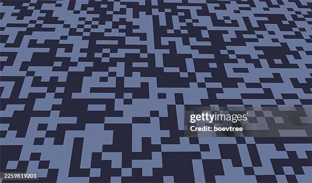 abstract camouflage checked perspective background - colour block background stock illustrations