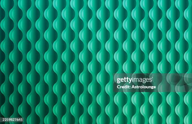 green futuristic circular pattern with liquid pixel textured abstract wall design - building models stock illustrations