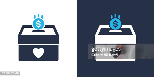 Donation Box glyph solid icon. Solid icon that can be applied anywhere, simple, pixel perfect and modern style. Donation Box glyph solid icon. Solid icon that can be applied anywhere, simple, pixel perfect and modern style.