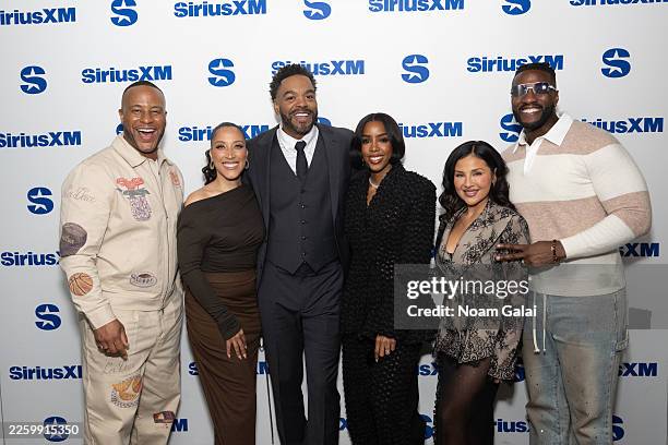 DeVon Franklin, Robin Thede, Method Man, Kelly Rowland, Annie Gonzalez and Michael Todd visit the SiriusXM Studios on February 04, 2026 in New York...
