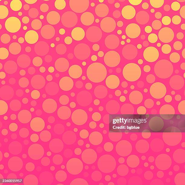 abstract geometric background with orange gradient circles - soda bubbles vector stock illustrations