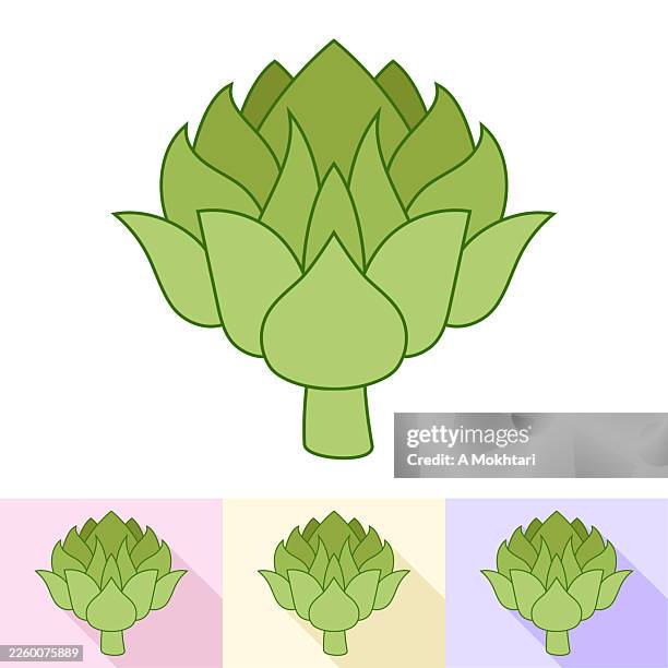 artichoke icon. - artichoke simple stock illustrations