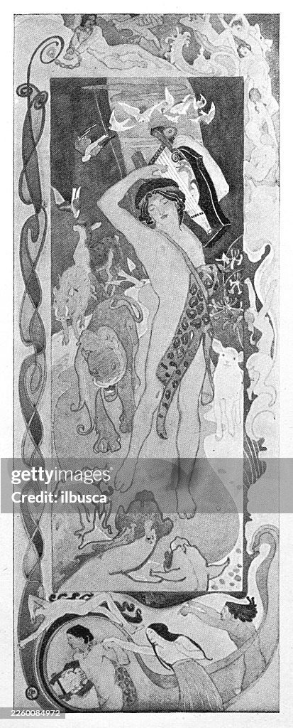 Story of Orpheus, By John Duncan, Decorative Panel