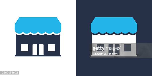 shop glyph solid icon. solid icon that can be applied anywhere, simple, pixel perfect and modern style. - process improvement stock illustrations