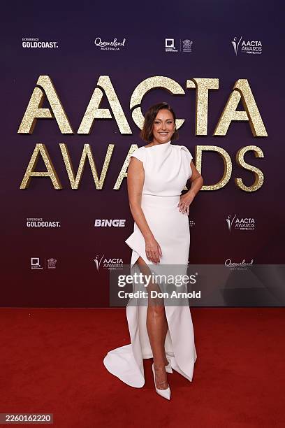 Celeste Barber attends the 2026 AACTA Awards at HOTA on February 06, 2026 in Gold Coast, Australia.