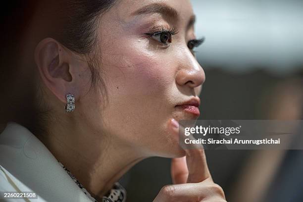 Former prime minister, Paetongtarn Shinawatra, at the rally of Pheu Thai Party on February 06, 2026 in Bangkok, Thailand. The Pheu Thai Party, led by...