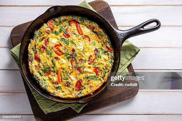 frittata - frittata stock pictures, royalty-free photos & images