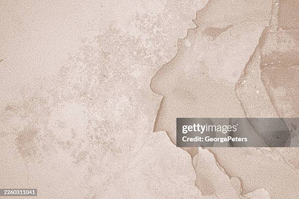 cracked, peeling weathered stone wall background - drywall texture stock illustrations