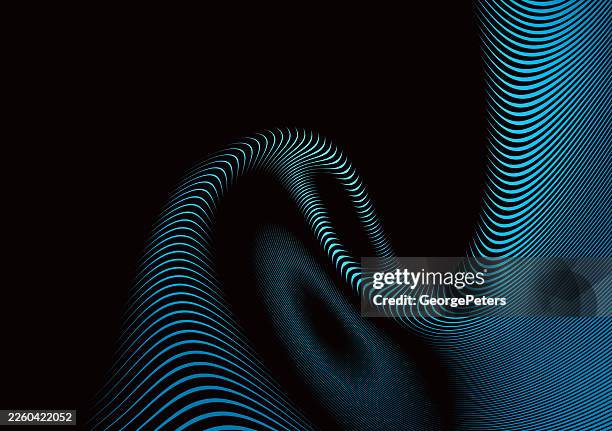 flowing striped swirl pattern abstract background - marble surface stock illustrations