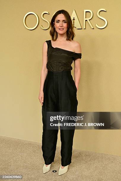 Australian actress Rose Byrne attends the 98th Oscars Nominees Luncheon at the Beverly Hilton hotel in Beverly Hills, California, on February 10,...