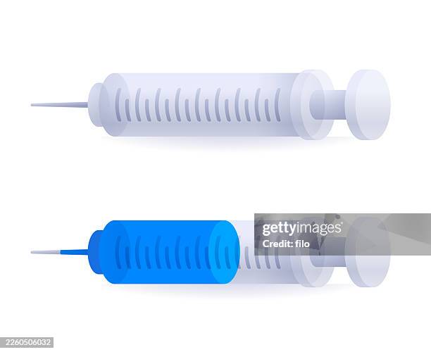syringe shot injection design element - plastic injection stock illustrations