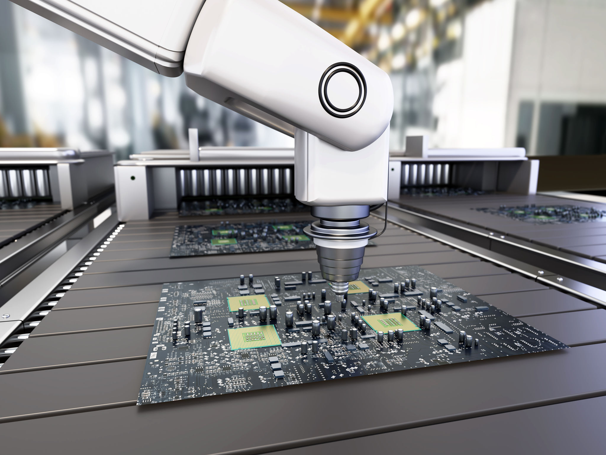 robot assembling electronics